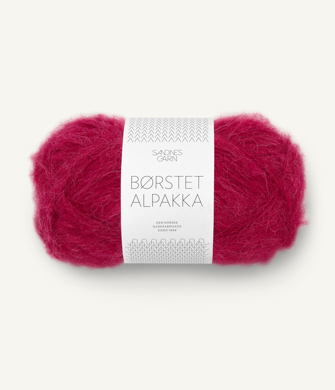 Sandnes: Børstet Alpakka, 4255, Rumba Red