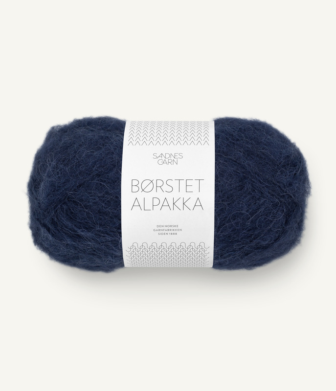 Sandnes: Børstet Alpakka, 5575, Marineblå