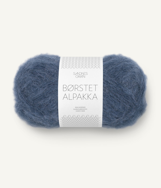 Sandnes: Børstet Alpakka, 6064, Blåbær