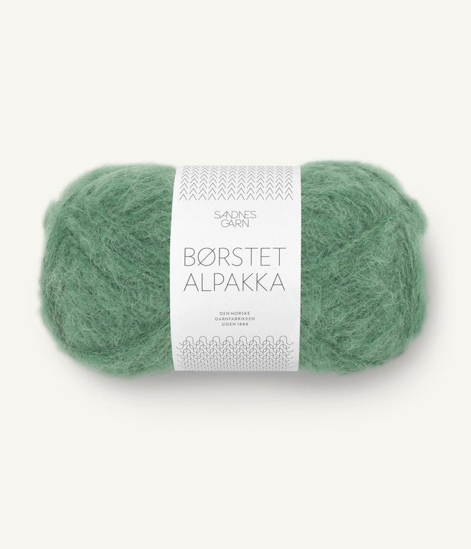 Sandnes: Børstet Alpakka, 8062, Grønn Myrt