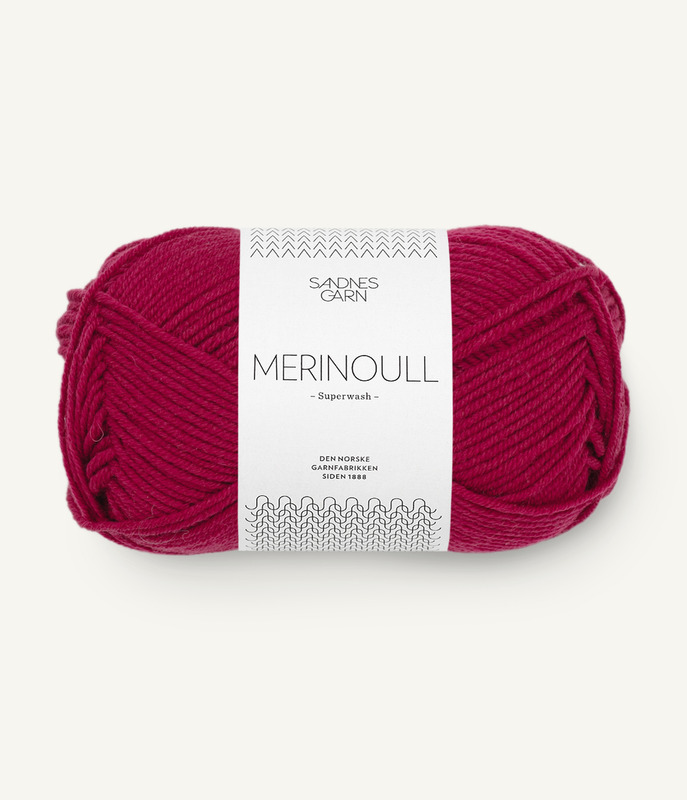 Sandnes: Merinoull, 4255, Rumba red