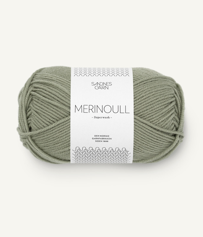 Sandnes: Merinoull, 8521, Støvet Lys grønn