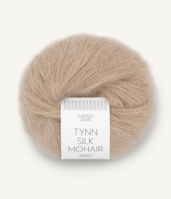 Sandnes: Tynn Silk Mohair, 3021, Lys Beige