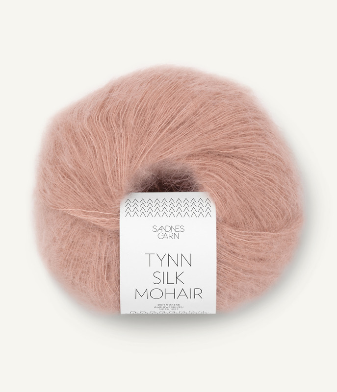 Sandnes: Tynn Silk Mohair, 3511, Pudder Rosa