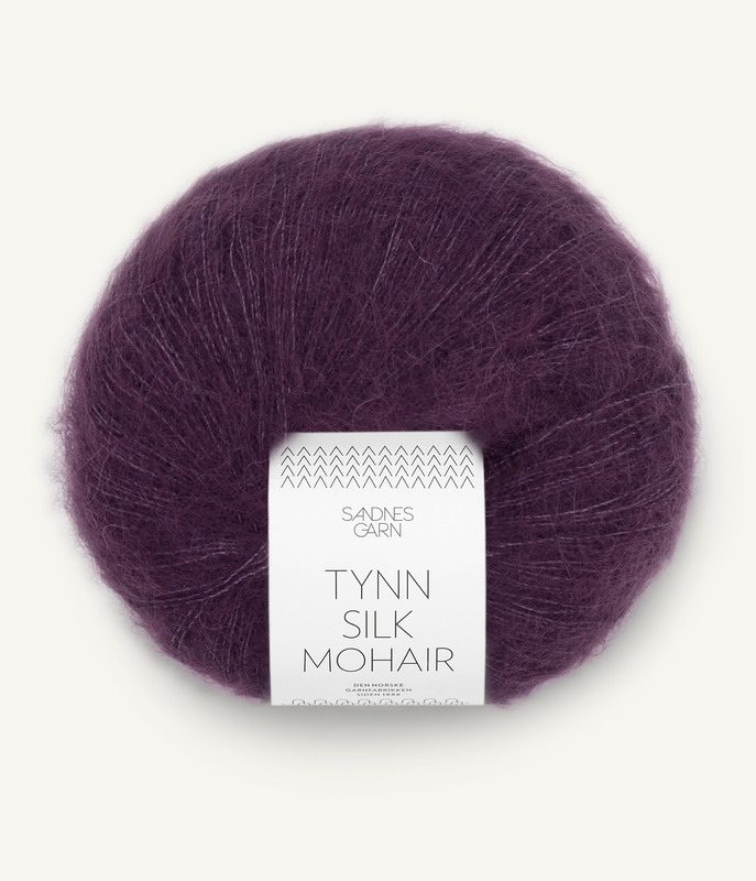 Sandnes: Tynn Silk Mohair, 4672, Bjørnebærsaft