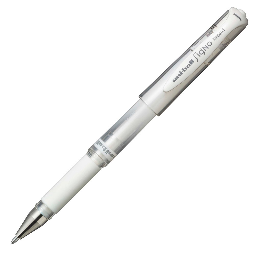 Uni-ball Signo UM-153 - Broad 1,0mm - Metallic hvit