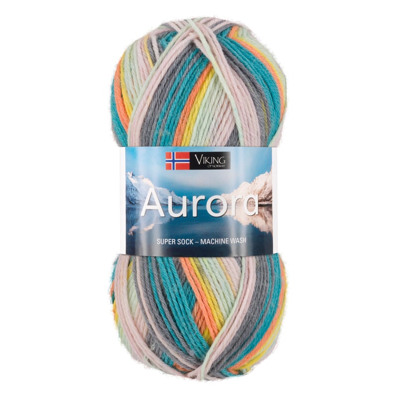 Viking: Aurora, 621, Multi turkis/oransje/rosa