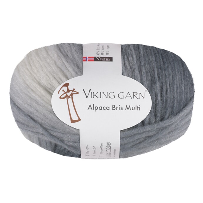 Viking: Alpaca Bris Multi, 314, Grå