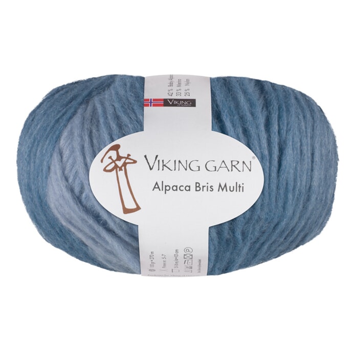 Viking: Alpaca Bris Multi, 321, Blå/Grå