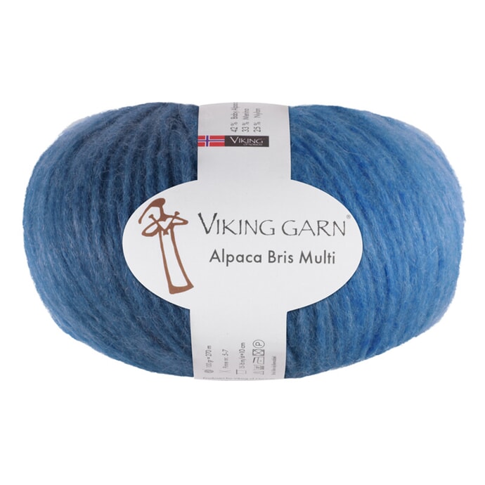 Viking: Alpaca Bris Multi, 322, Blå