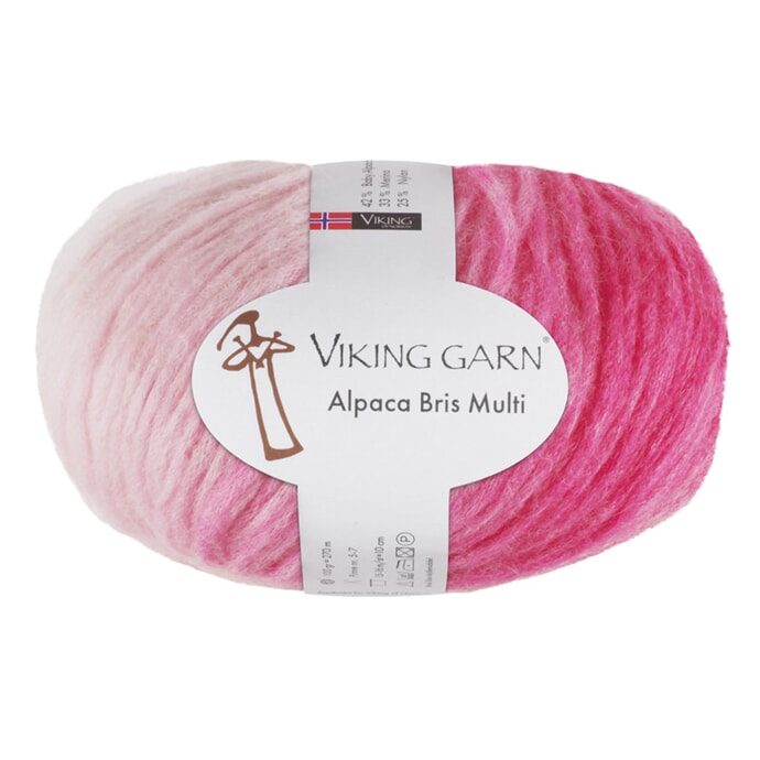 Viking: Alpaca Bris Multi, 366, Rosa