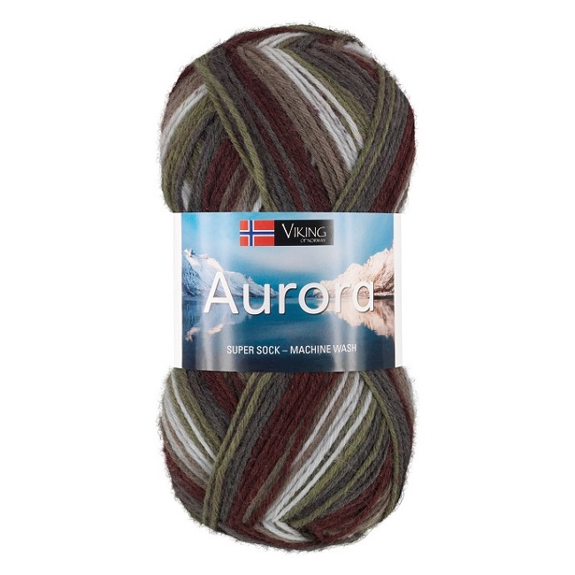 Viking: Aurora, 660, Multi burgunder/grønn