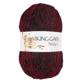 Viking: Pleddgarn, 750, Rød/svart