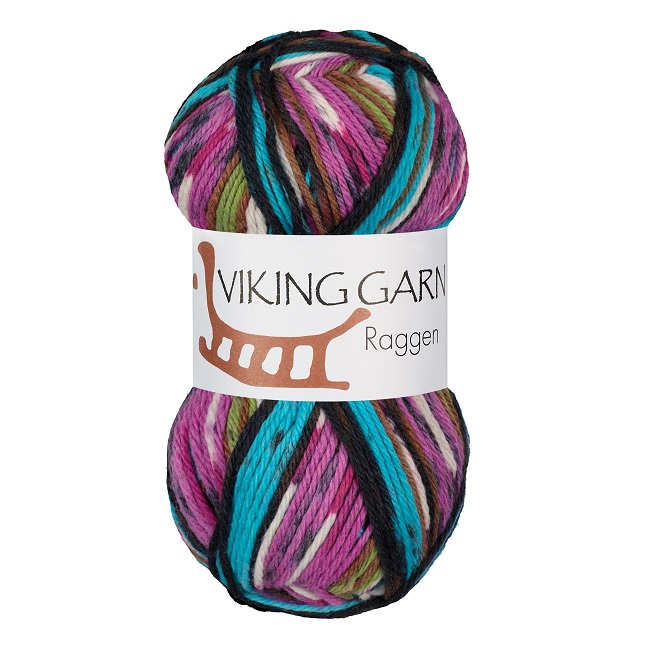 Viking: Raggen, 740, Multi lys turkis/rosa