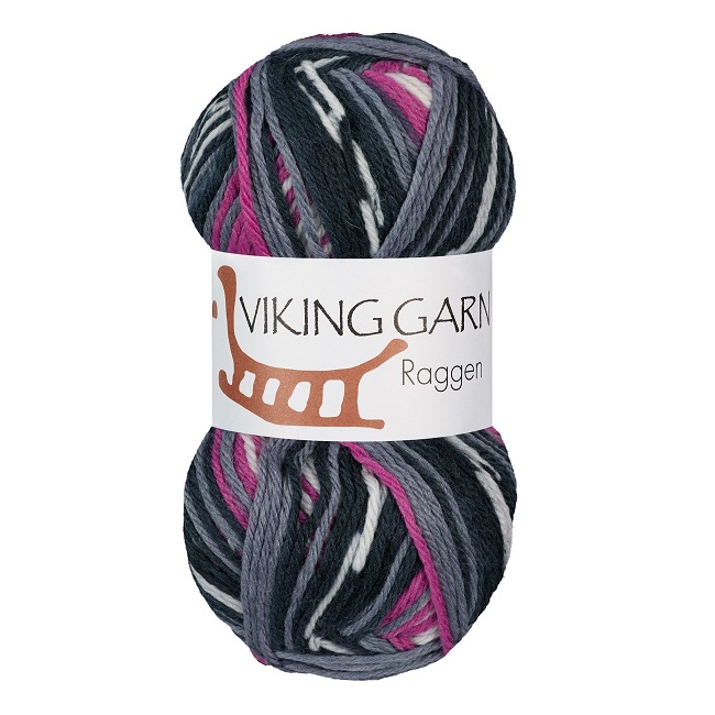 Viking: Raggen, 770, Multi mørk grå/cerise