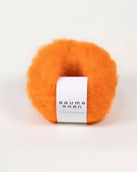 Rauma: Tjukk Mohair, 025, Oransje