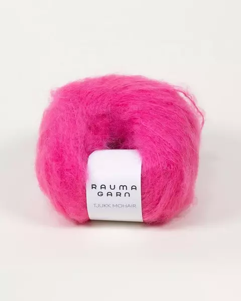 Rauma: Tjukk Mohair, 106, Knæsj Rosa