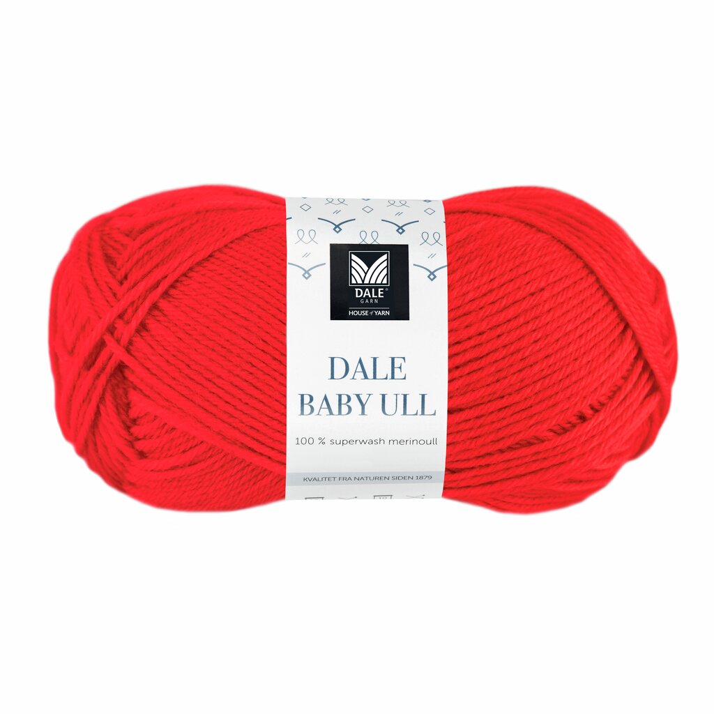 Dale: Baby Ull, 8547, Rød oransje