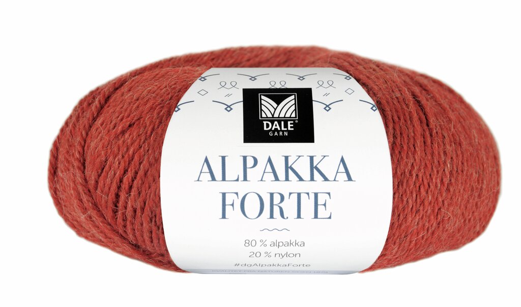 Dale: Alpakka Forte, 703, Varm terracotta melert