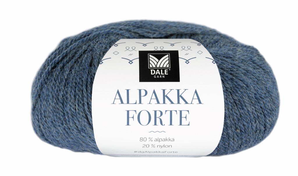 Dale: Alpakka Forte, 707, Denim melert