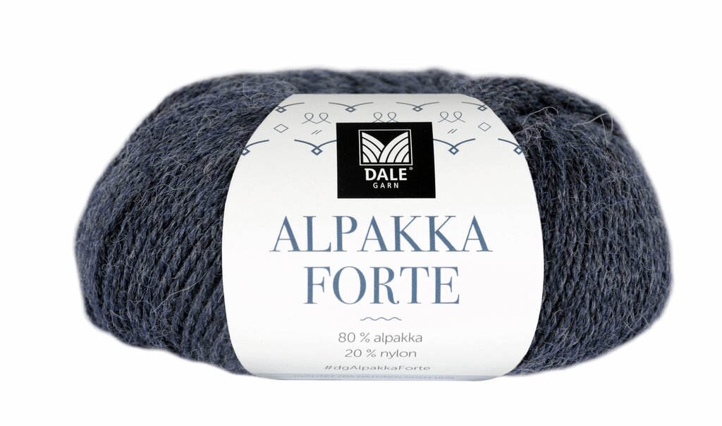 Dale: Alpakka Forte, 708, Indigo melert
