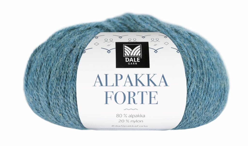 Dale: Alpakka Forte, 714, Lys denim melert