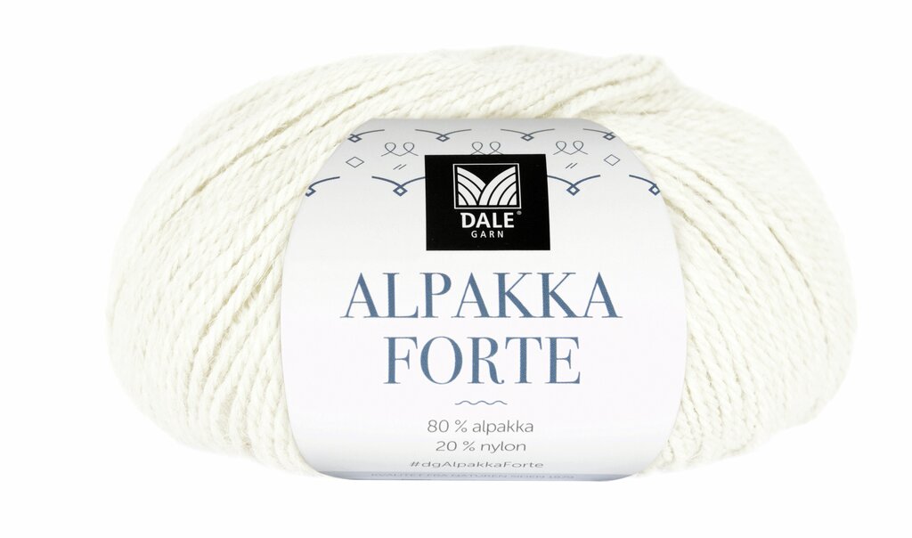 Dale: Alpakka Forte, 717, Hvit