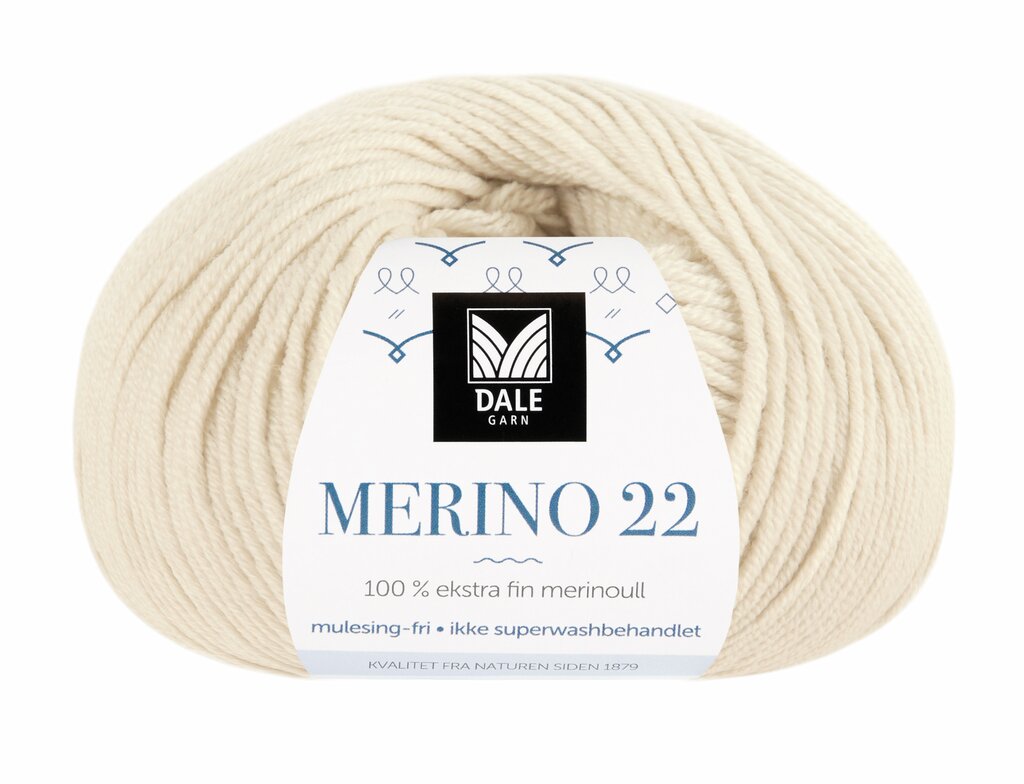 Dale: Merino 22, 2005, Lys beige melert