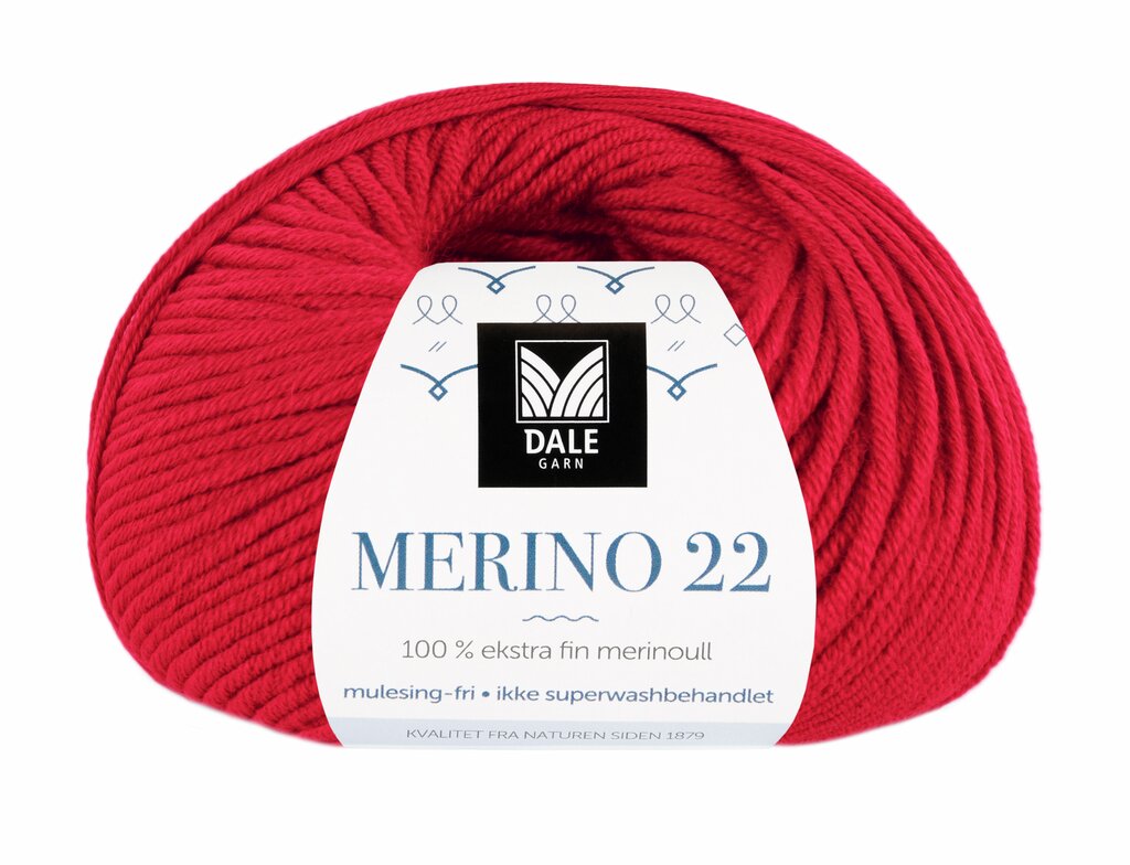 Dale: Merino 22, 2023, Rød