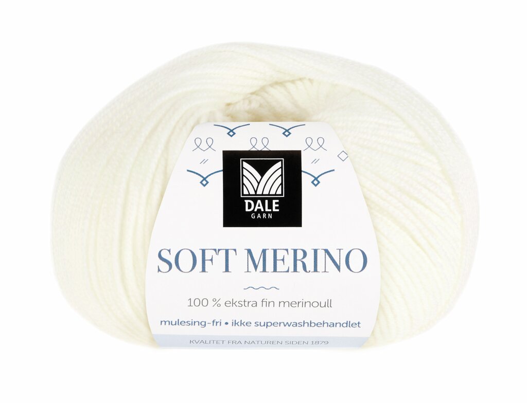Dale: Soft Merino, 3001, Hvit