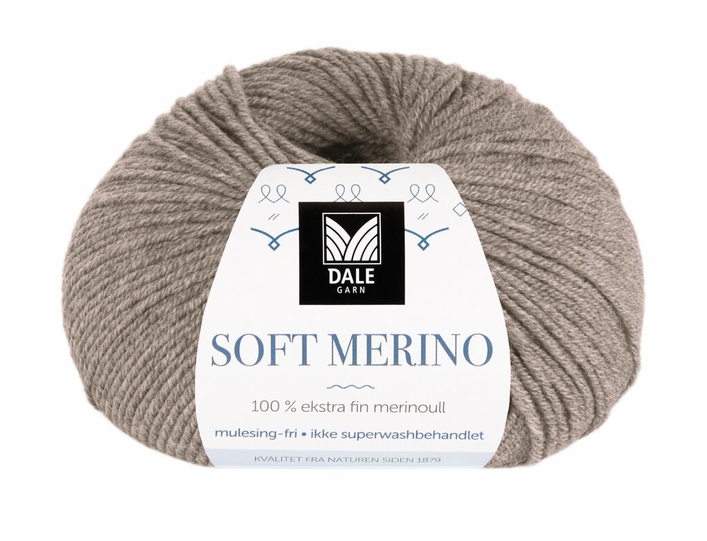 Dale: Soft Merino, 3005, Gråbeige melert
