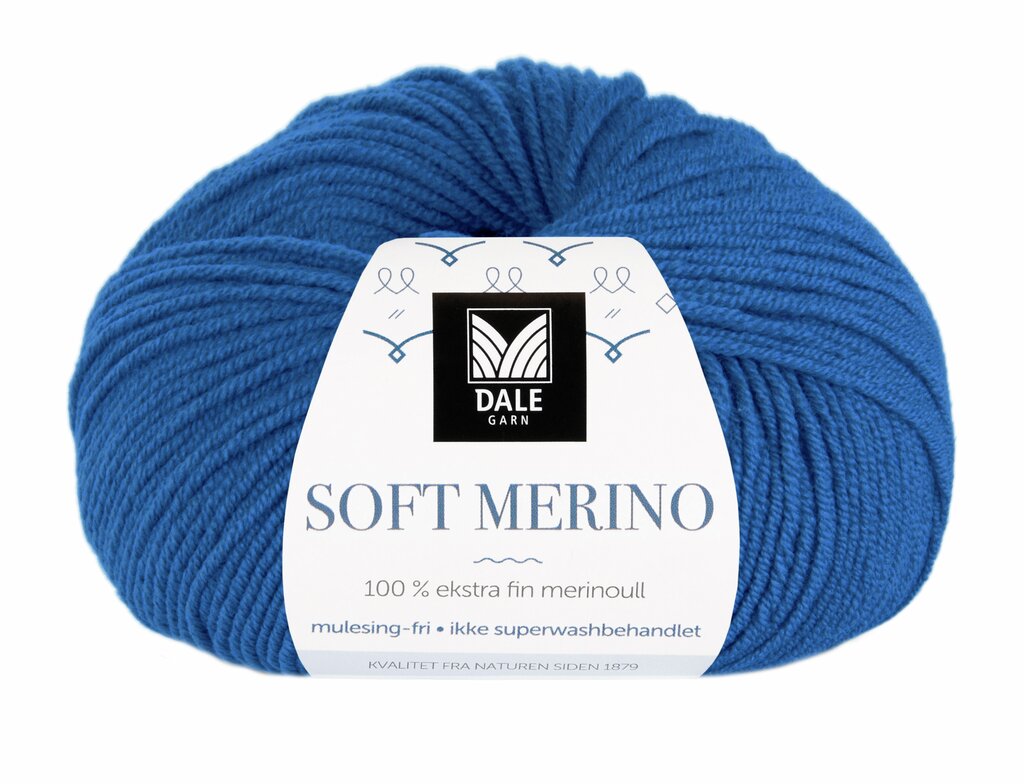 Dale: Soft Merino, 3022, Klar blå