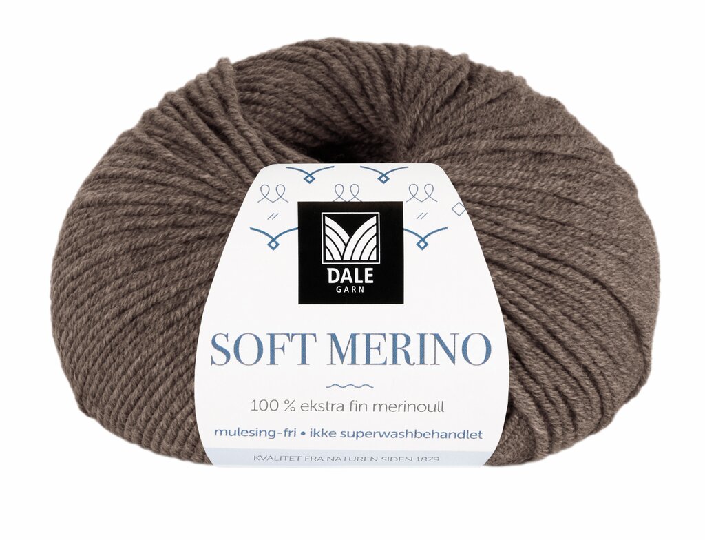 Dale: Soft Merino, 3025, Brun melert