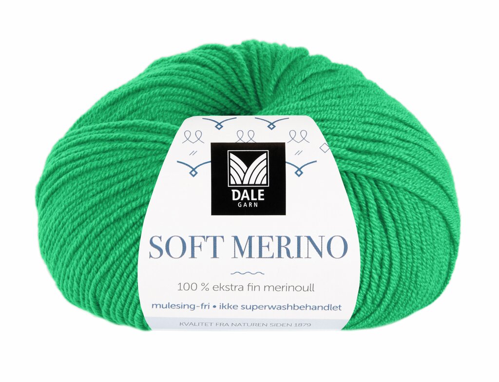 Dale: Soft Merino, 3030, Skarp grønn