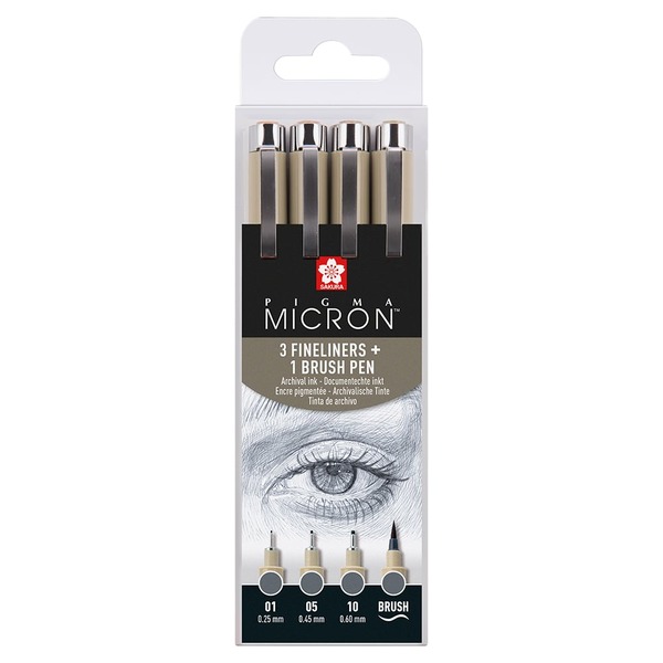 Sakura Pigma Micron Sett 4stk – Cool Gray
