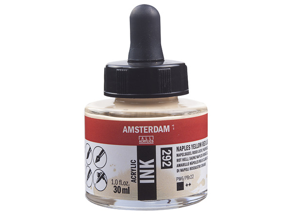 Amsterdam Ink 30ml - 292 Naples Yellow Red