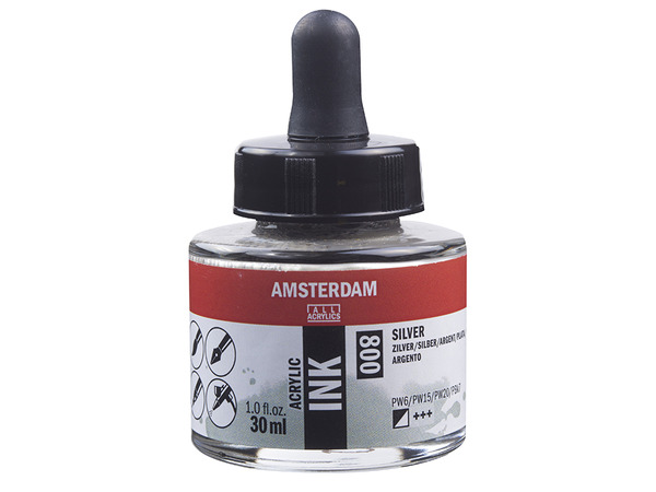Amsterdam Ink 30ml - 800 Silver