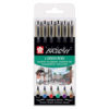 Sakura Pigma Brush Pen - Set 6 ass. farger