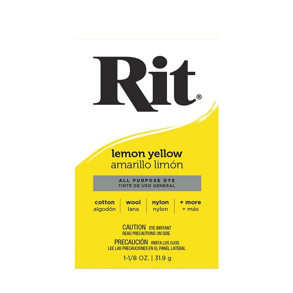 Rit: Powder Dye, 31.9g, Lemon Yellow