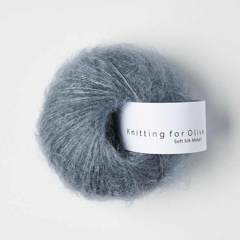 KFO: Soft Silk Mohair, Støvet Petroleumsblå