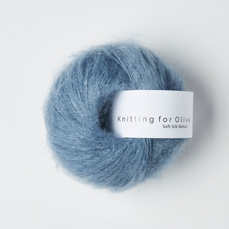 KFO: Soft Silk Mohair, Støvet Dueblå