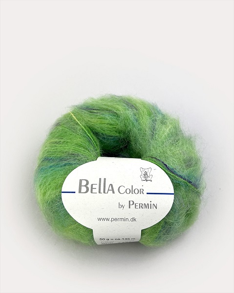 Permin: Bella Color, 67, Grøn/lilla/turkis