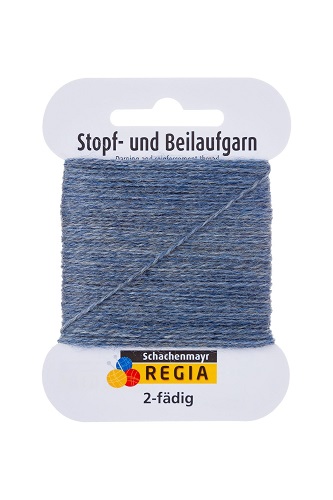 Regia: Stoppegarn, 5g, 01980, graublau melert