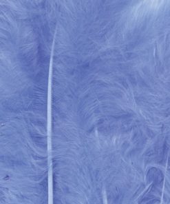 Fjær 15 stk Lys blå