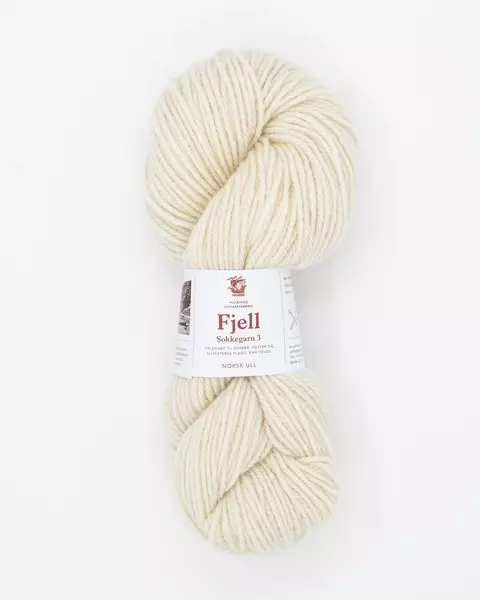 Hillesvåg: Fjell, 100, ubleket hvit