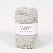 Rauma: 3-tr. Strikkegarn, 103, Lys grå melert