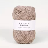 Rauma: 3-tr. Strikkegarn, 106, Beige melert