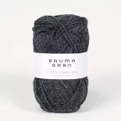 Rauma: 3-tr. Strikkegarn, 114, Koksgrå melert