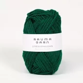 Rauma: 3-tr. Strikkegarn, 123, Dyp grønn