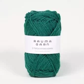 Rauma: 3-tr. Strikkegarn, 132, Dempet grønn